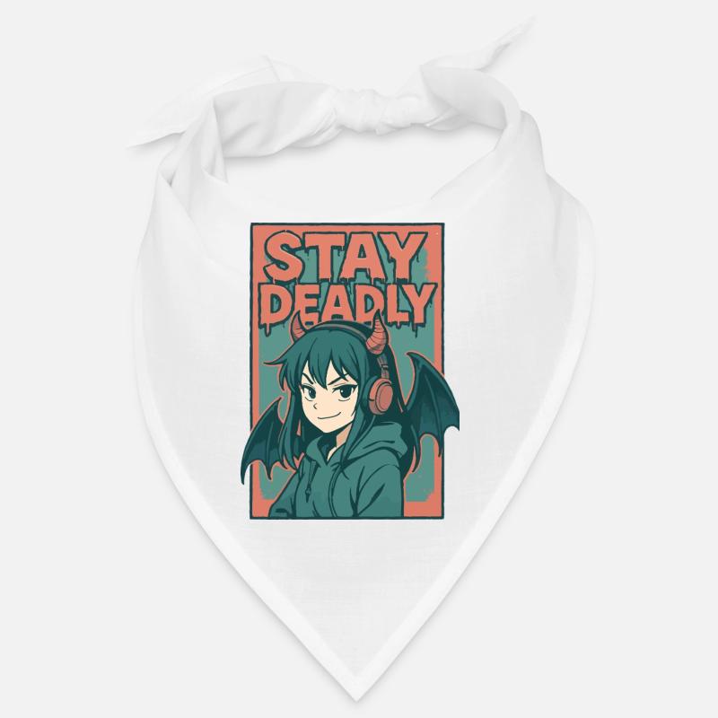 Bleib tödlich Dämonenmädchen Kunst Bandana