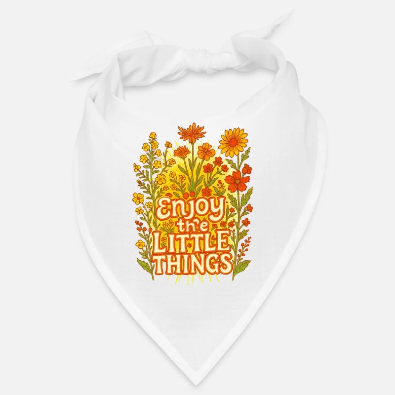 Genießen Sie die kleinen blumigen Dinge Bandana