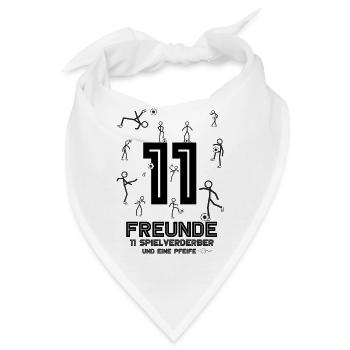 Fußball - Bandana - Weiß - Vorne