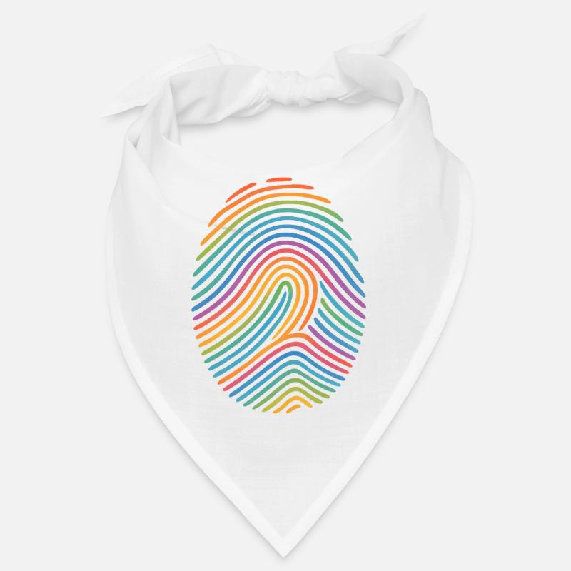 Rainbow Fingerprint Pattern | Diversity Bandana