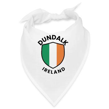 Dundalk Crest Irland-Flagge - Bandana - Weiß - Vorne