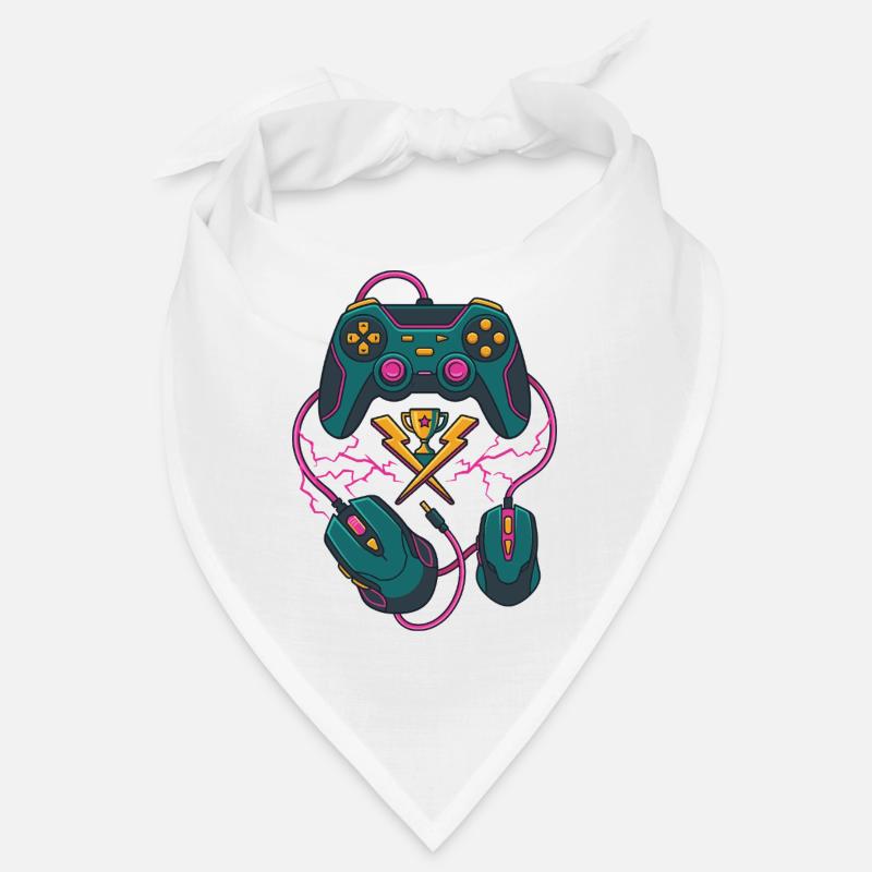Neon Gaming Trophy Bandana