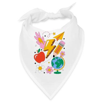Schule Einschulung - Bandana - Weiß - Vorne