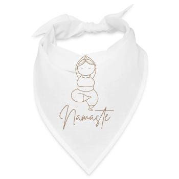 Yoga Namaste  - Bandana - Weiß - Vorne