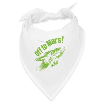 Off to Mars - Bandana - Weiß - Vorne