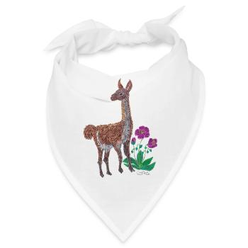 Herzschläge der Wüste. - Bandana - Weiß - Vorne