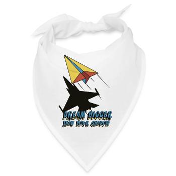 Dream bigger than your shadow - Bandana - Weiß - Vorne