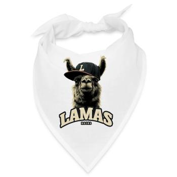 Lamas Rocks - Bandana - Weiß - Vorne