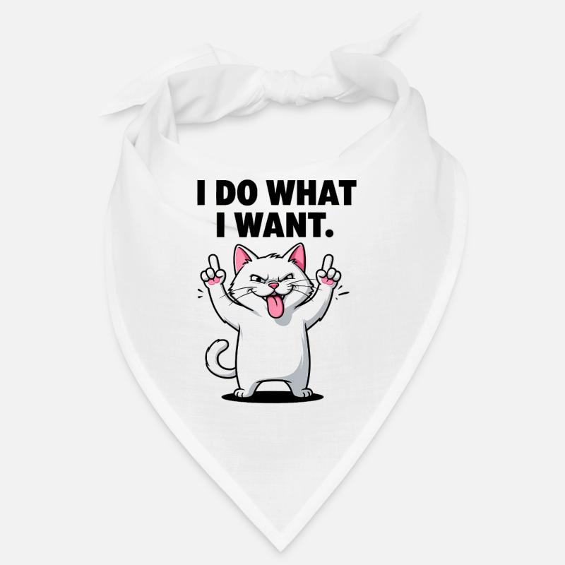 Bold Cat I Do What I Want Bandana