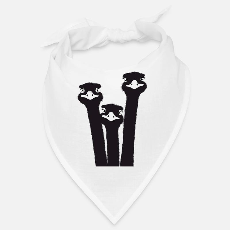 Nandu, Straußenkopf, Emu, Strauß Bandana