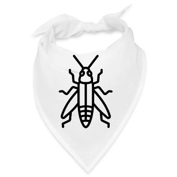 Heuschrecke - Bandana - Weiß - Vorne