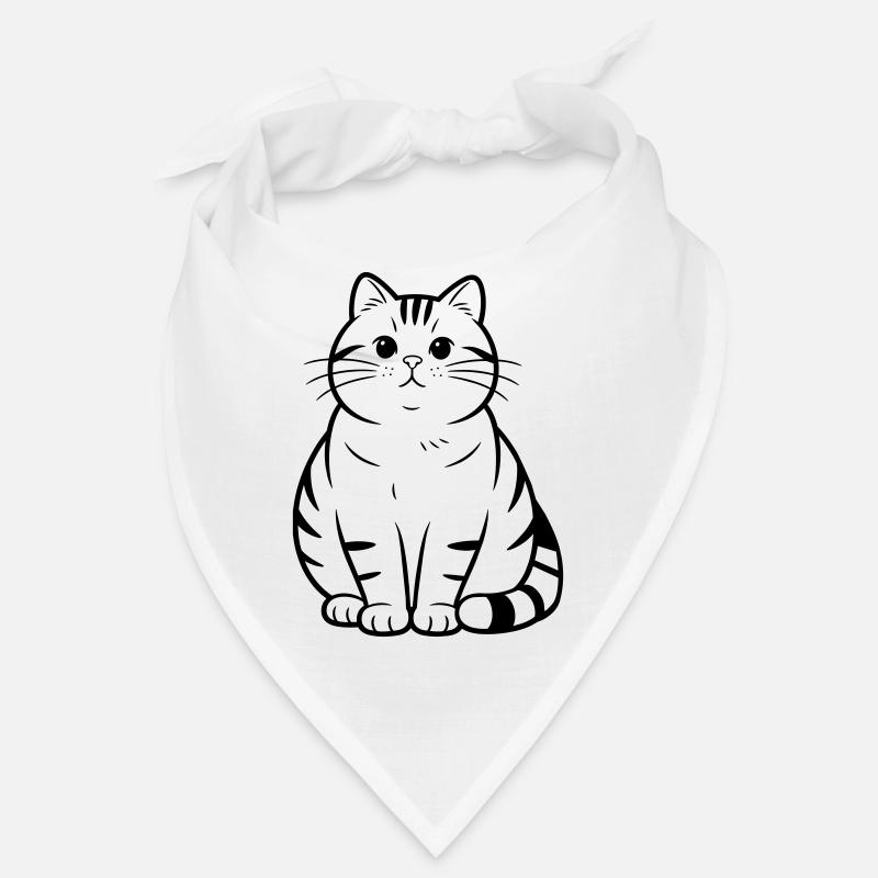 dicke süße Katze Bandana