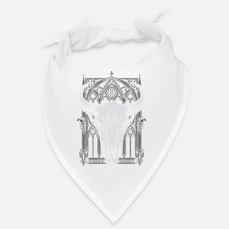 Gothic Bull Skull Crest Bandana