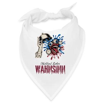 Mahlzeit Lieber Wahnsinn - Bandana - Weiß - Vorne