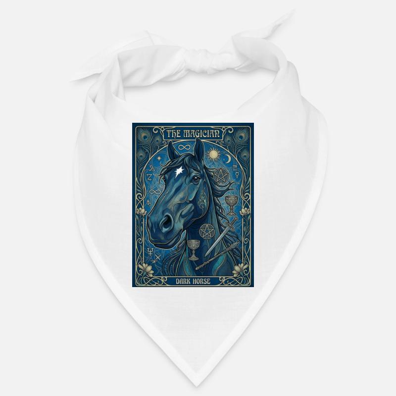 Le cheval, le magicien - Bandana - blanc