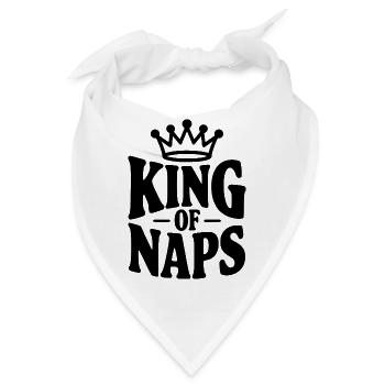 König der Nickerchen - Bandana - Weiß - Vorne