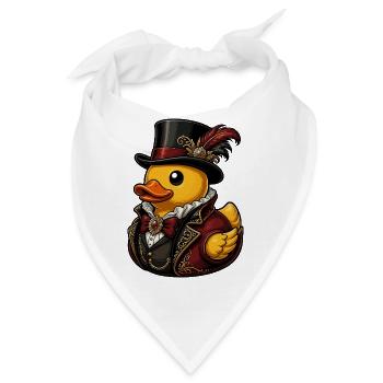 Viktorianische Entenkavalier Ente - Bandana - Weiß - Vorne