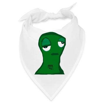 Politik Frust genervt  - Bandana - Weiß - Vorne