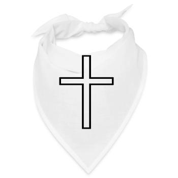 Christen Kreuz - Bandana - Weiß - Vorne
