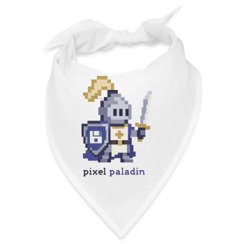 Pixel Paladin Pixelheld - Bandana - Weiß - Vorne
