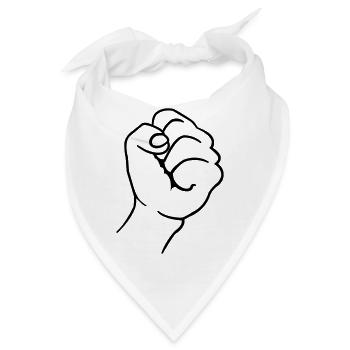Faust - Bandana - Weiß - Vorne
