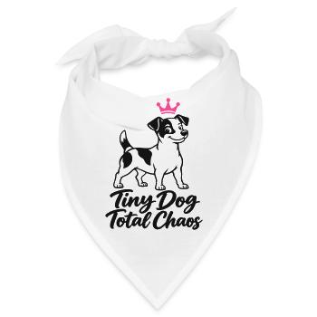 Jack Russell Tiny Dog Total Chaos - Bandana - Weiß - Vorne