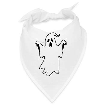 Halloween Gespenst Halloween T-shirt Geschenk  - Bandana - Weiß - Vorne