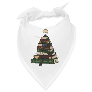 Weihnachtsbaum aus Büchern - Bandana - Weiß - Vorne