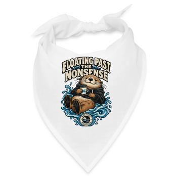 RobVibe Wild Club – Otter Past the Nonsense - Bandana - Weiß - Vorne