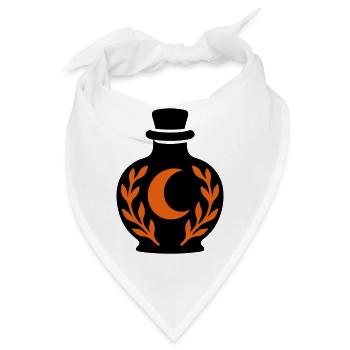 Halbmond Zaubertrank Icon - Bandana - Weiß - Vorne
