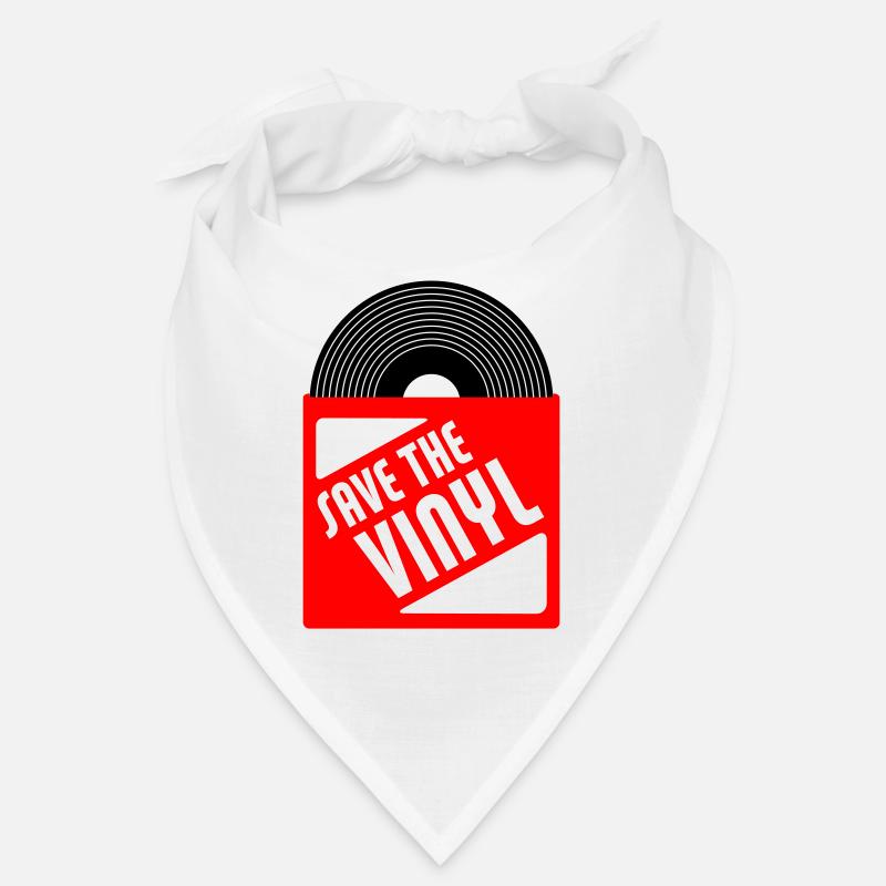 save the vinyl - Bandana - Weiß