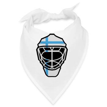 Hockey Goalie Maske Finland - Bandana - Weiß - Vorne