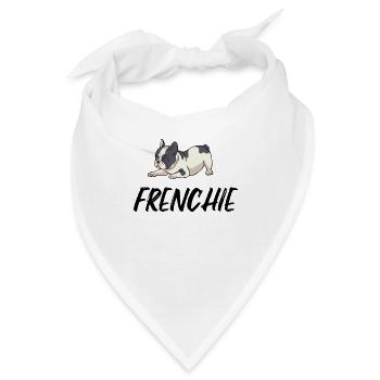 Cute Frenchie - Bandana - Weiß - Vorne