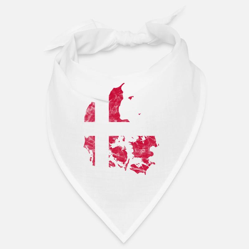 Danemark Drapeau danois Dannebrog Silhouette Bandana