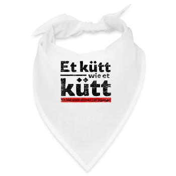 Et Kütt Wie Et Kütt, Köln, Karneval - Köln - Karne - Bandana - Weiß - Vorne