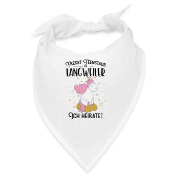 Fresst Feenstaub Ihr Langweiler Ich heirate einhor - Bandana - Weiß - Vorne