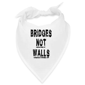 Bridges not Walls Demonstration Demo - Bandana - Weiß - Vorne
