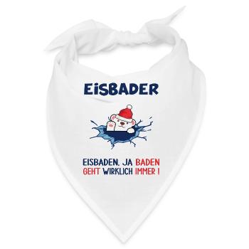eisbader winterbader eisbär im eisloch - Bandana - Weiß - Vorne