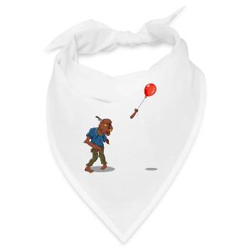Horror Halloween Zombie - Bandana - Weiß - Vorne