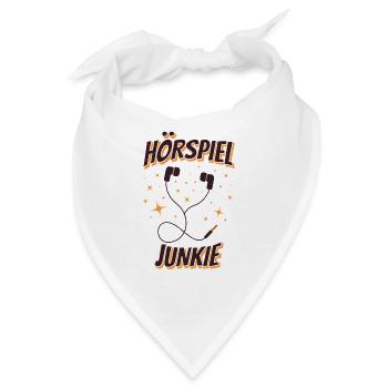 Hörspiele Junkie Hörbuch Liebhaber Geschenkidee - Bandana - Weiß - Vorne