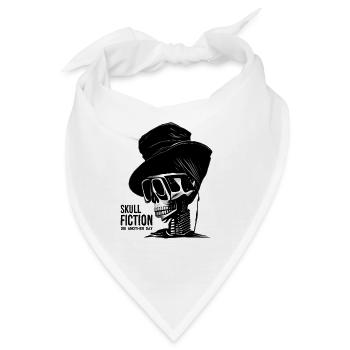 Skull Fiction Totenkopf Schädel - Bandana - Weiß - Vorne