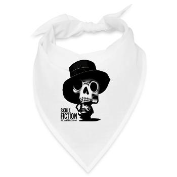 Skull Fiction Totenkopf Schädel - Bandana - Weiß - Vorne