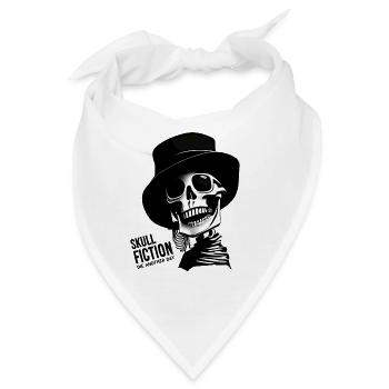 Totenkopf Skull Fiction Totenschädel - Bandana - Weiß - Vorne