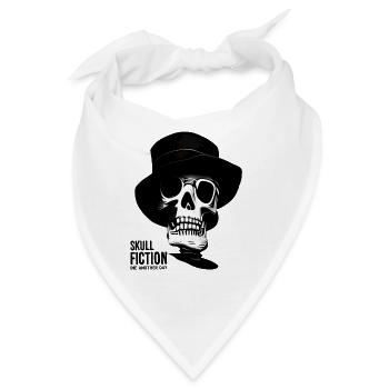 Totenkopf Skull Fiction Totenschädel - Bandana - Weiß - Vorne