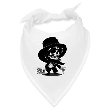 Totenkopf Skull Fiction Totenschädel - Bandana - Weiß - Vorne