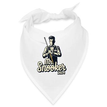Mr. Snooker Pool Billiard Snooker Spieler - Bandana - Weiß - Vorne