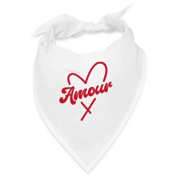 Amour - Bandana - Weiß - Vorne