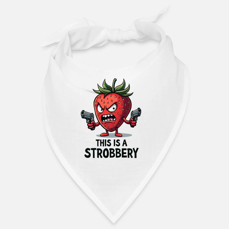 This Is A Strobbery – Funny Strawberry Gangster Bandana