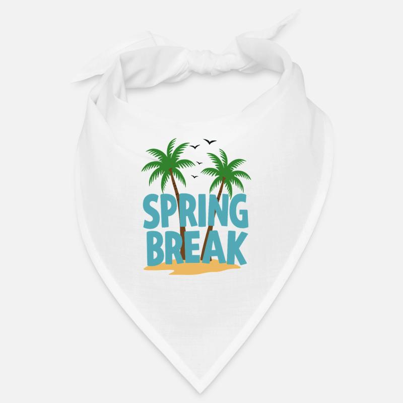 Spring Break Palm Trees Beach Bandana