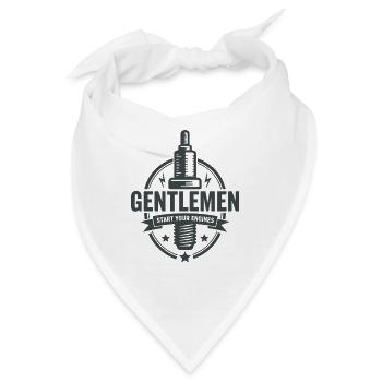 Gentlemen Start Your Engines Motorsport - Bandana - Weiß - Vorne